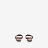  Dép Nữ Burberry Knight Stamp Slides 'Saddle Brown' 