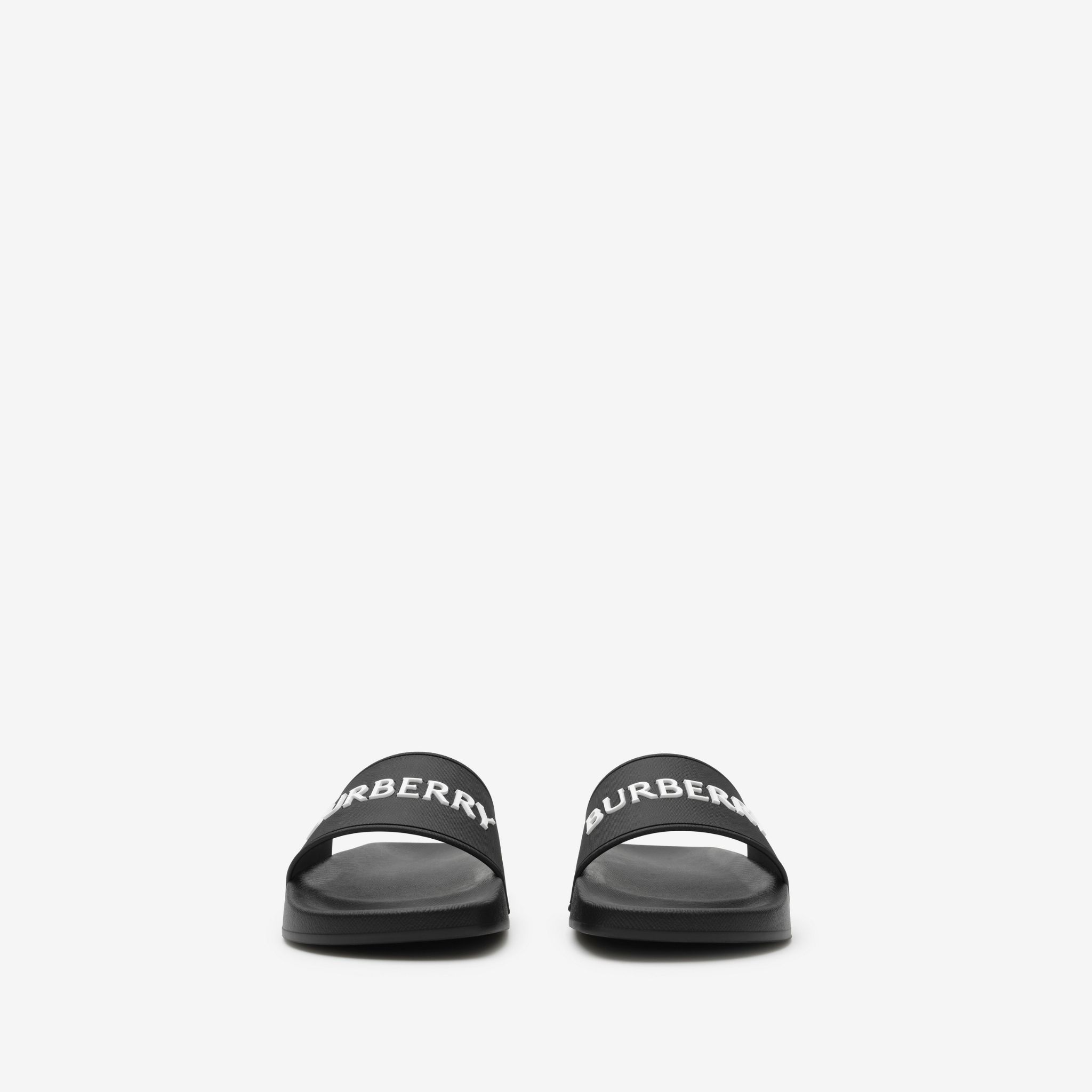  Dép Nữ Burberry Logo Slides 'Black' 