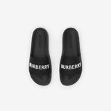  Dép Nữ Burberry Logo Slides 'Black' 