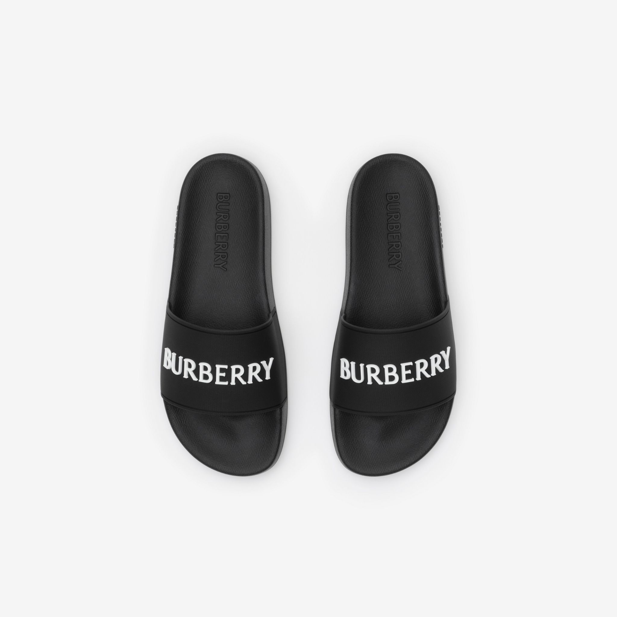  Dép Nữ Burberry Logo Slides 'Black' 