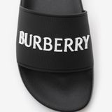  Dép Nữ Burberry Logo Slides 'Black' 