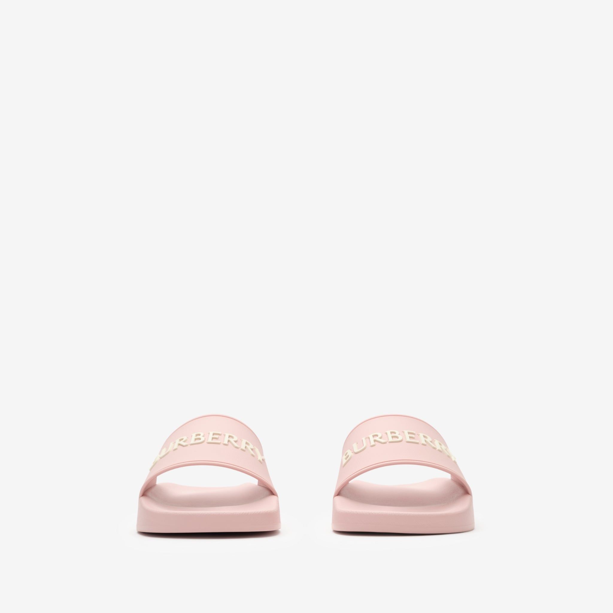  Dép Nữ Burberry Logo Slides 'Candy Pink' 