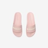  Dép Nữ Burberry Logo Slides 'Candy Pink' 