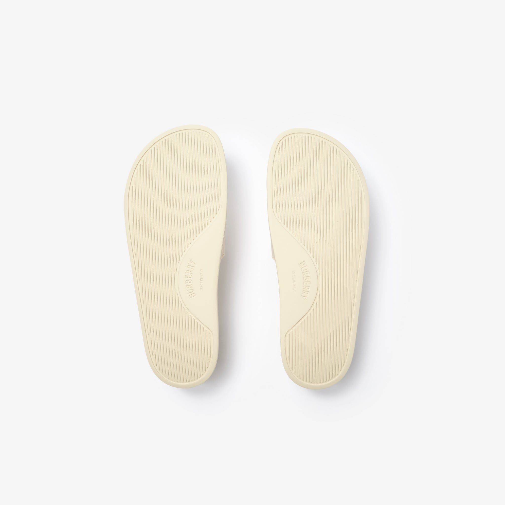  Dép Nữ Burberry Logo Slides 'Sesame White' 