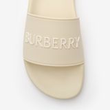  Dép Nữ Burberry Logo Slides 'Sesame White' 