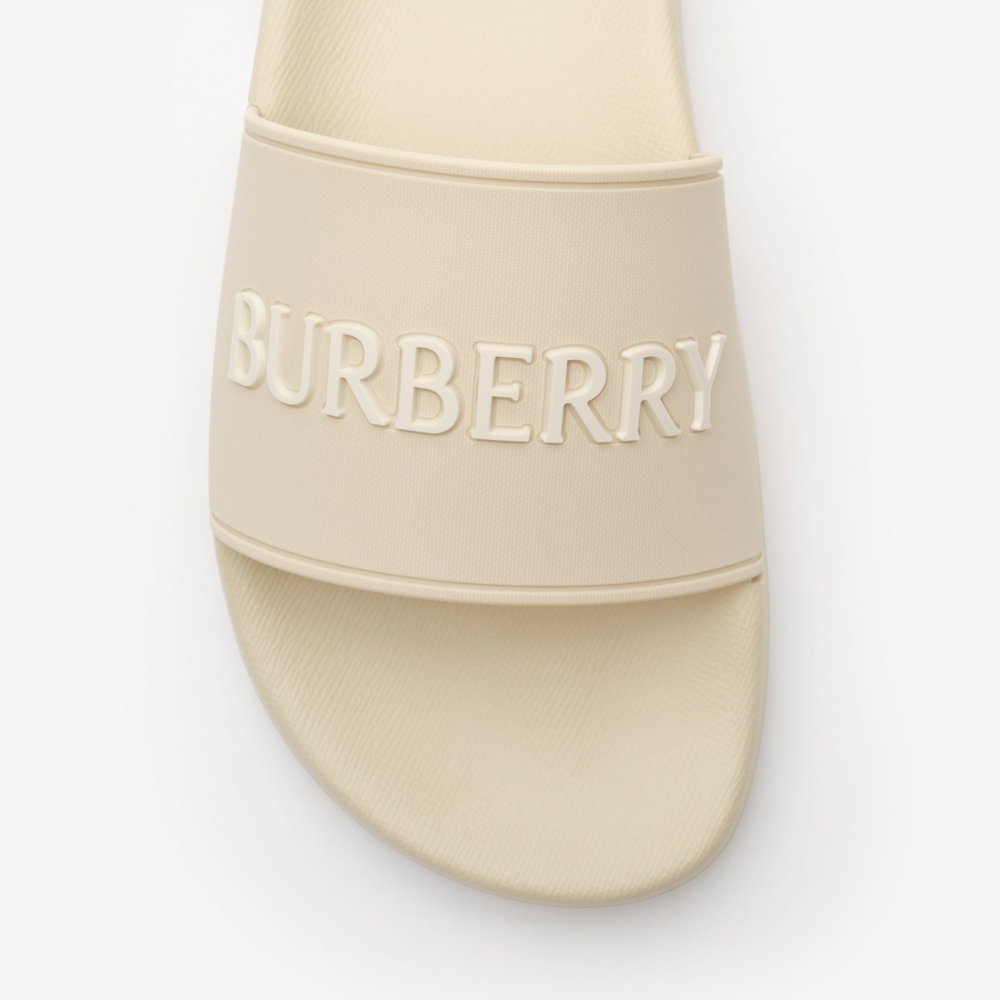  Dép Nữ Burberry Logo Slides 'Sesame White' 