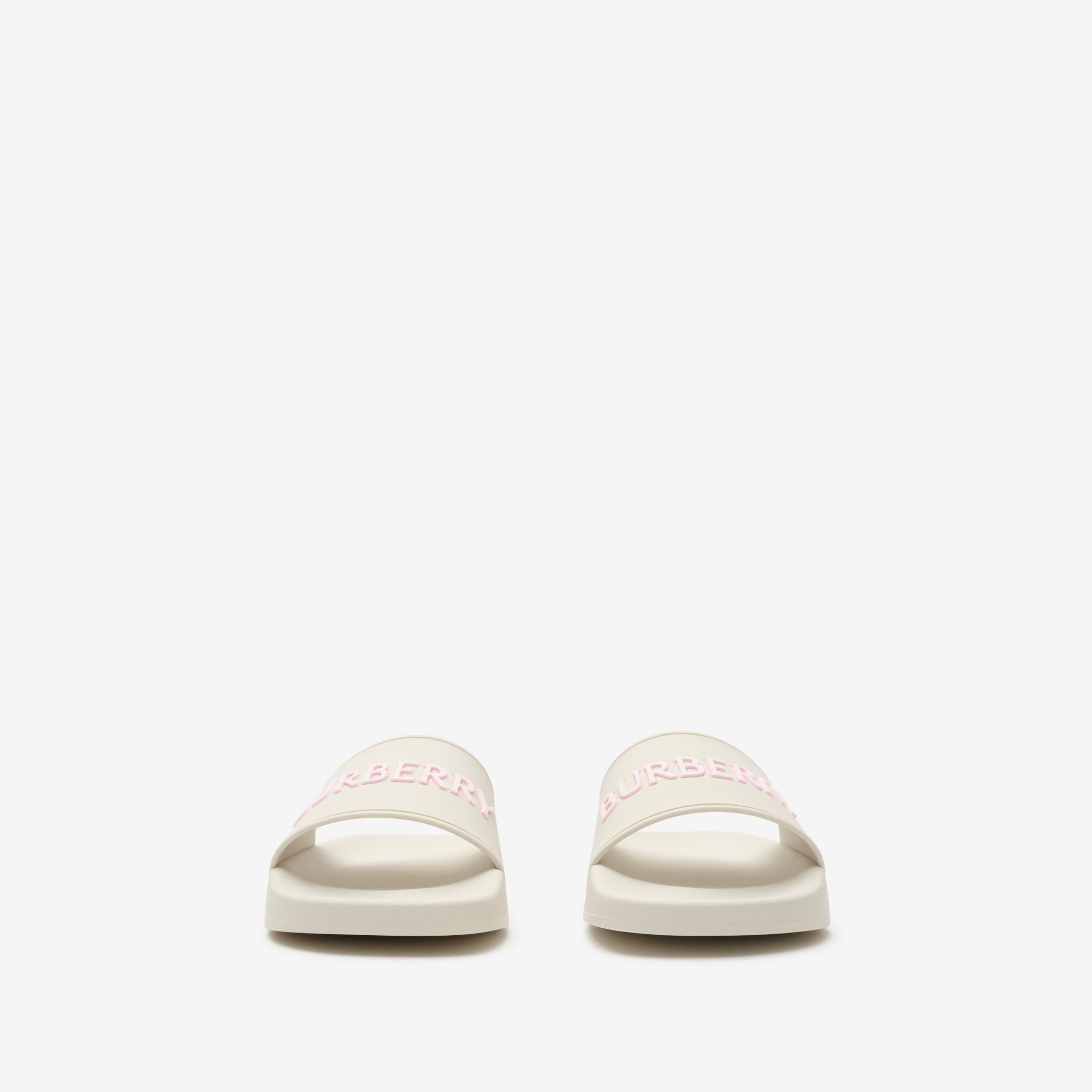  Dép Nữ Burberry Logo Slides 'White' 