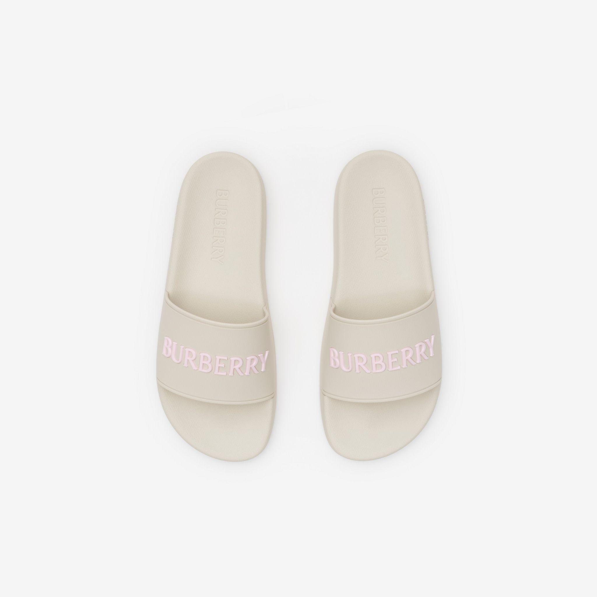  Dép Nữ Burberry Logo Slides 'White' 