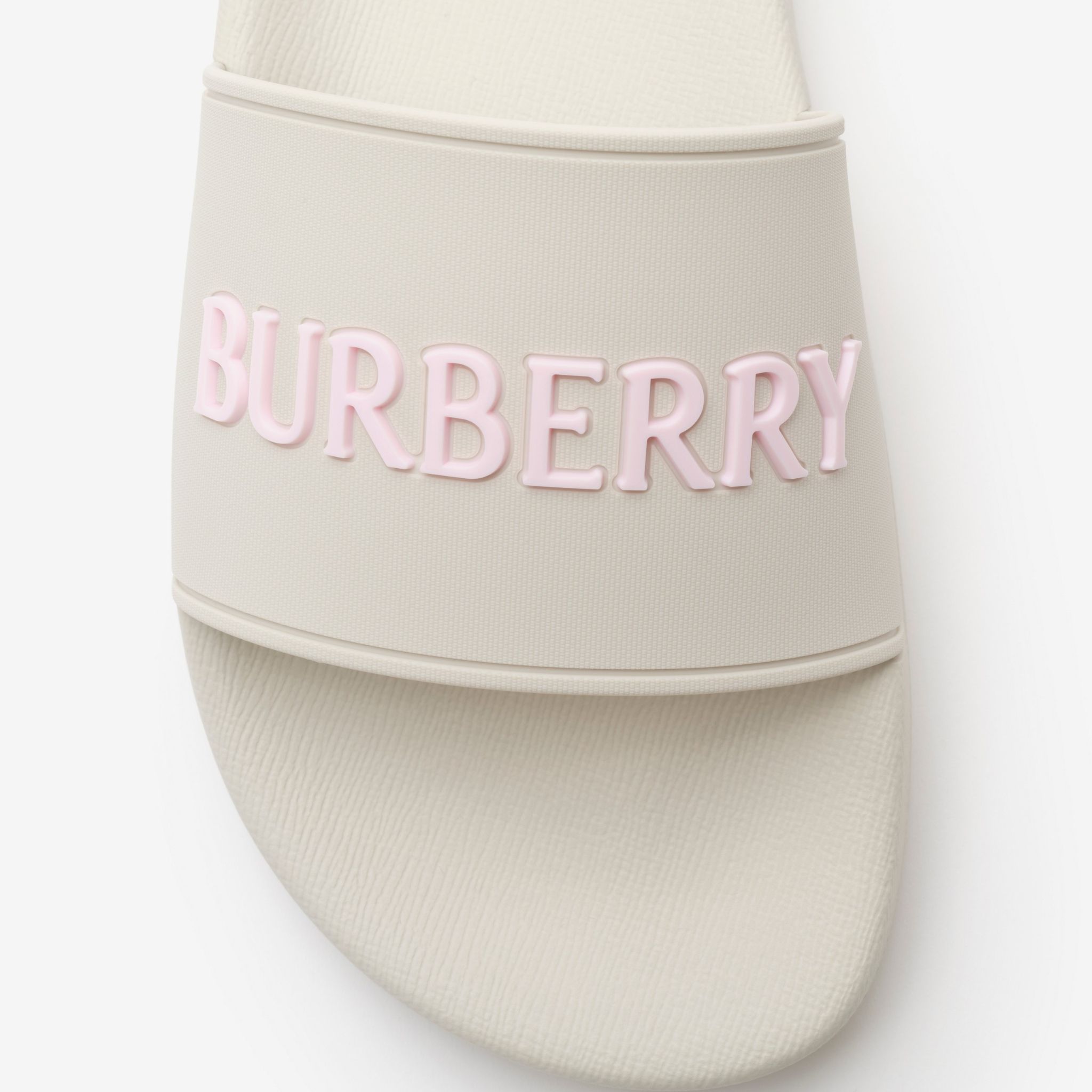  Dép Nữ Burberry Logo Slides 'White' 