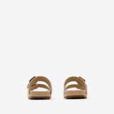  Dép Nữ Burberry Raffia-effect Urchin Sandals 'Reed Beige' 