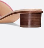  Dép Nữ Dior Dioriviera Dway Heeled Slide 'Begonia Pink' 