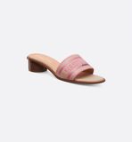  Dép Nữ Dior Dioriviera Dway Heeled Slide 'Begonia Pink' 