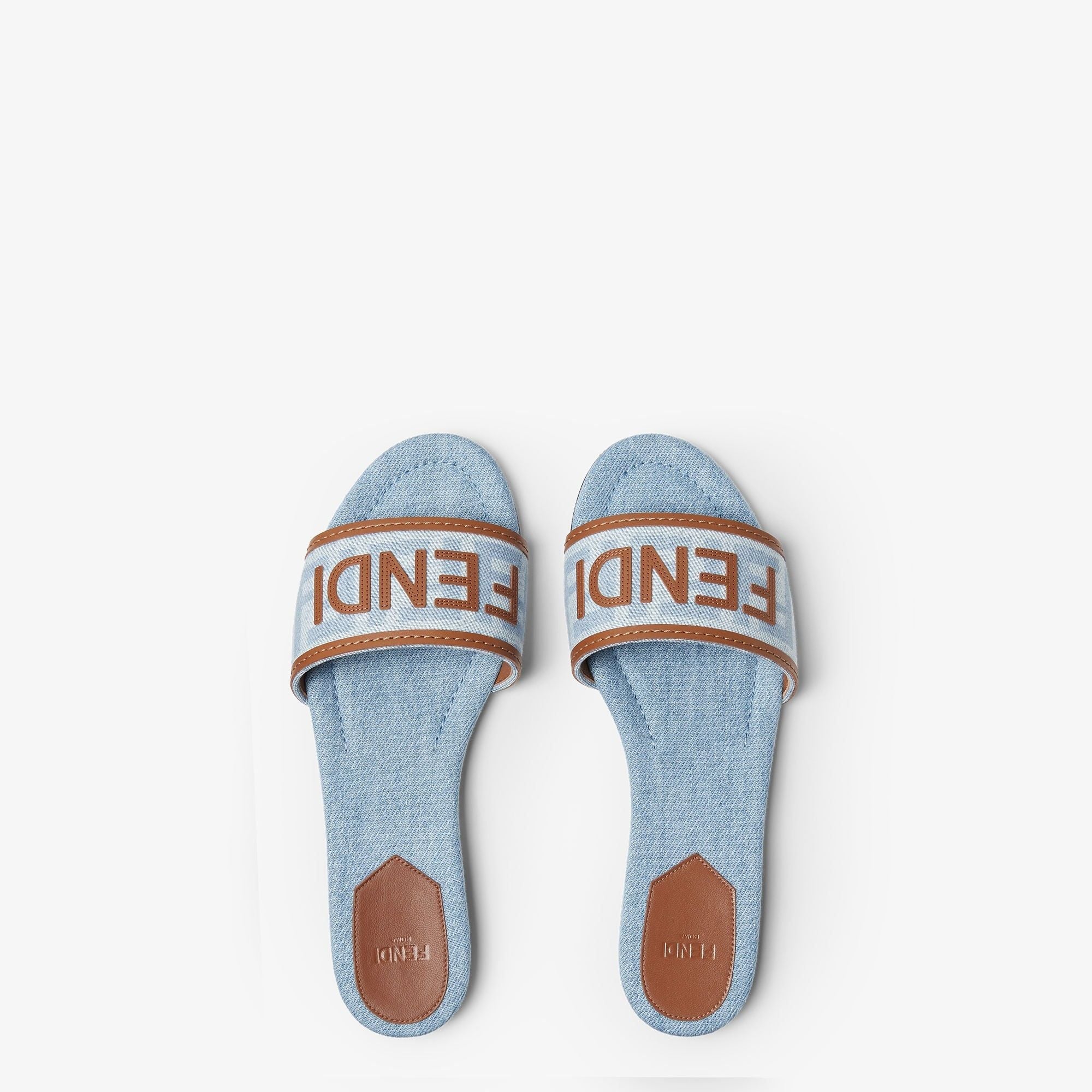  Dép Nữ Fendi Sunshine 'Light Blue' 