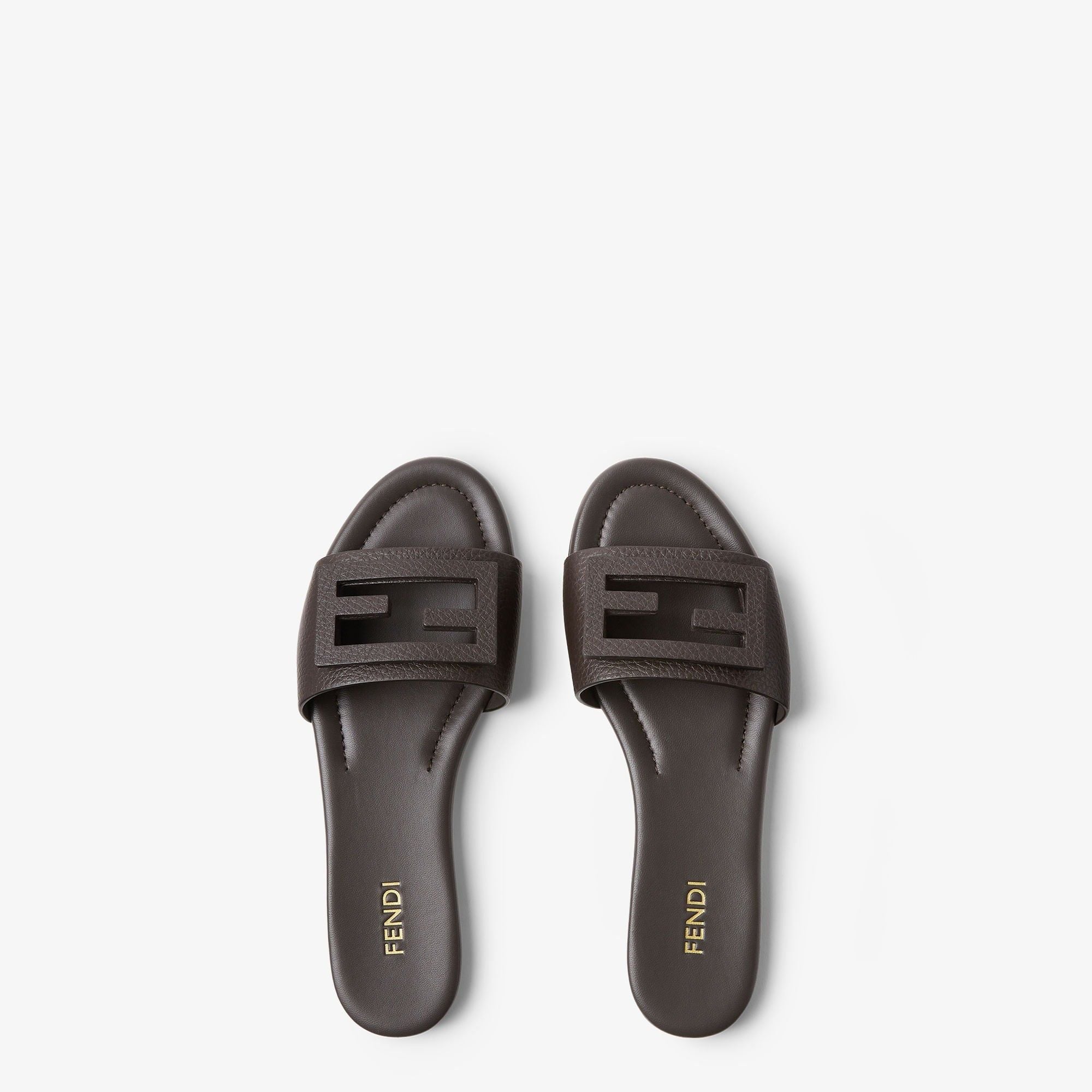  Dép Nữ Fendi Tube 'Dark Brown' 
