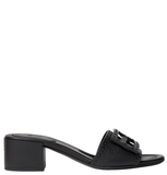  Dép Nữ Fendi Tube Medium Heeled Slides 'Black' 