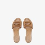  Dép Nữ Fendi Tube Medium Heeled Slides 'Brown' 