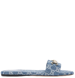  Dép Nữ Gucci Slide Sandal 'Blue' 