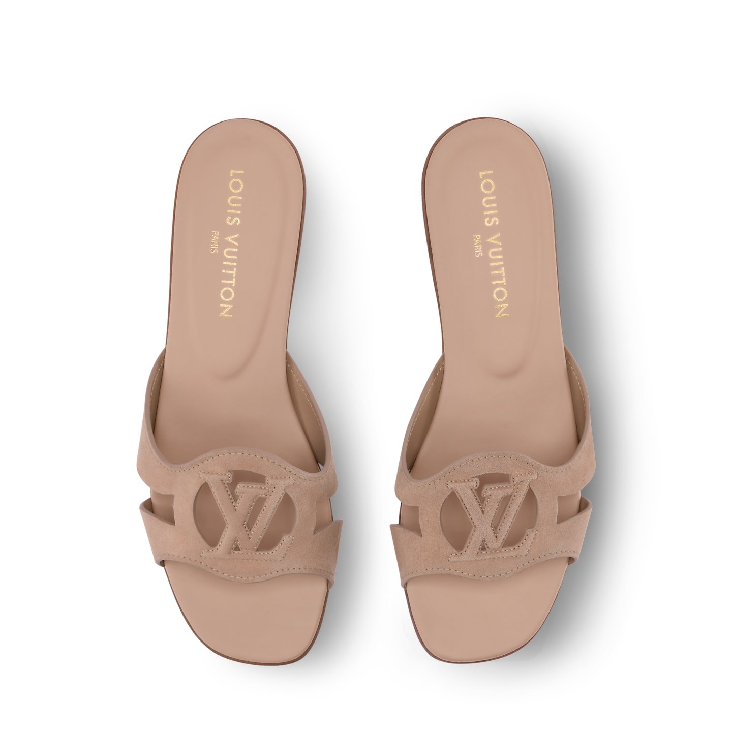  Dép Nữ Louis Vuitton LV Isola Flat Mules 'Beige' 