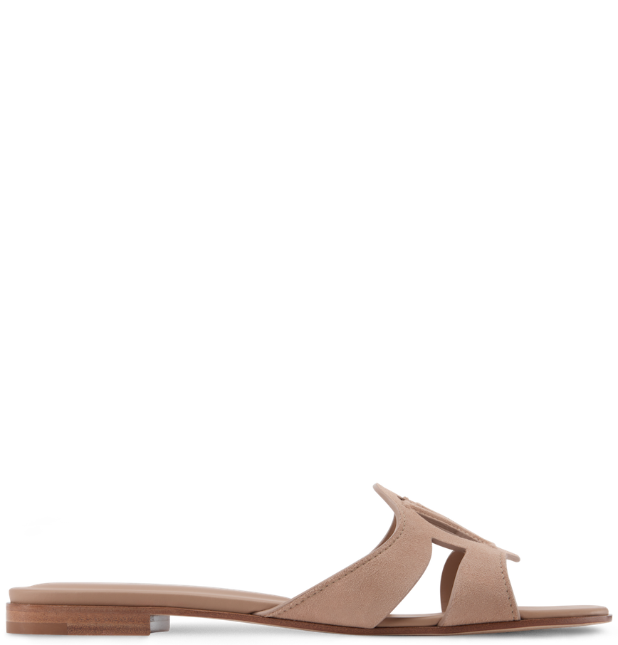  Dép Nữ Louis Vuitton LV Isola Flat Mules 'Beige' 