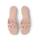 Dép Nữ Louis Vuitton LV Isola Flat Mules 'Nude Pink' 
