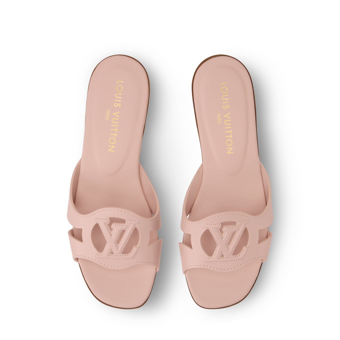  Dép Nữ Louis Vuitton LV Isola Flat Mules 'Nude Pink' 