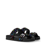 Dép Nữ Louis Vuitton LV x TM Bom Dia Flat Comfort Mules 'Black' 