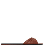  Dép Nữ Saint Laurent Babylone Slides 'Brown' 