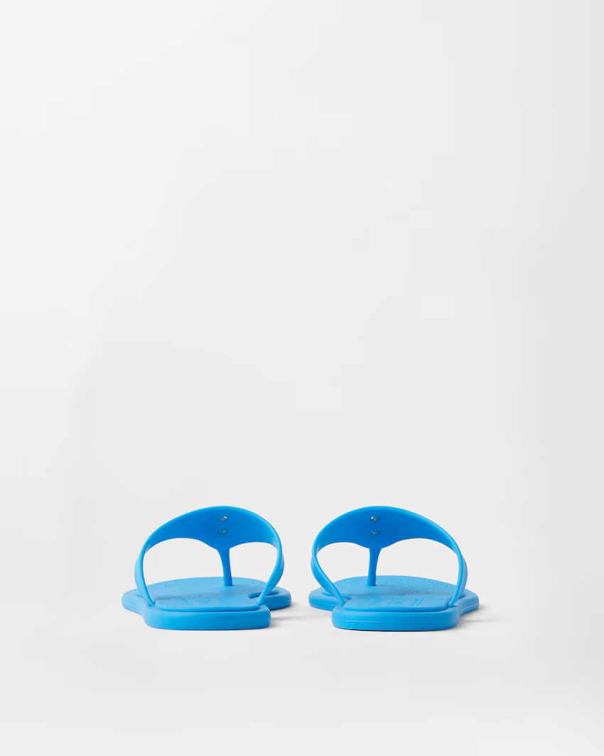  Dép Nữ Versace Alia Rubber Sandals 'Blue' 