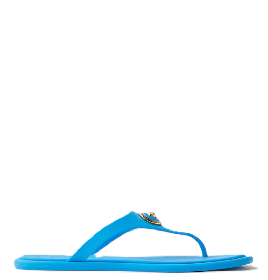 Dép Nữ Versace Alia Rubber Sandals 'Blue' 
