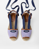  Dép Nữ Versace Lola Suede Sandals 'Lilac' 