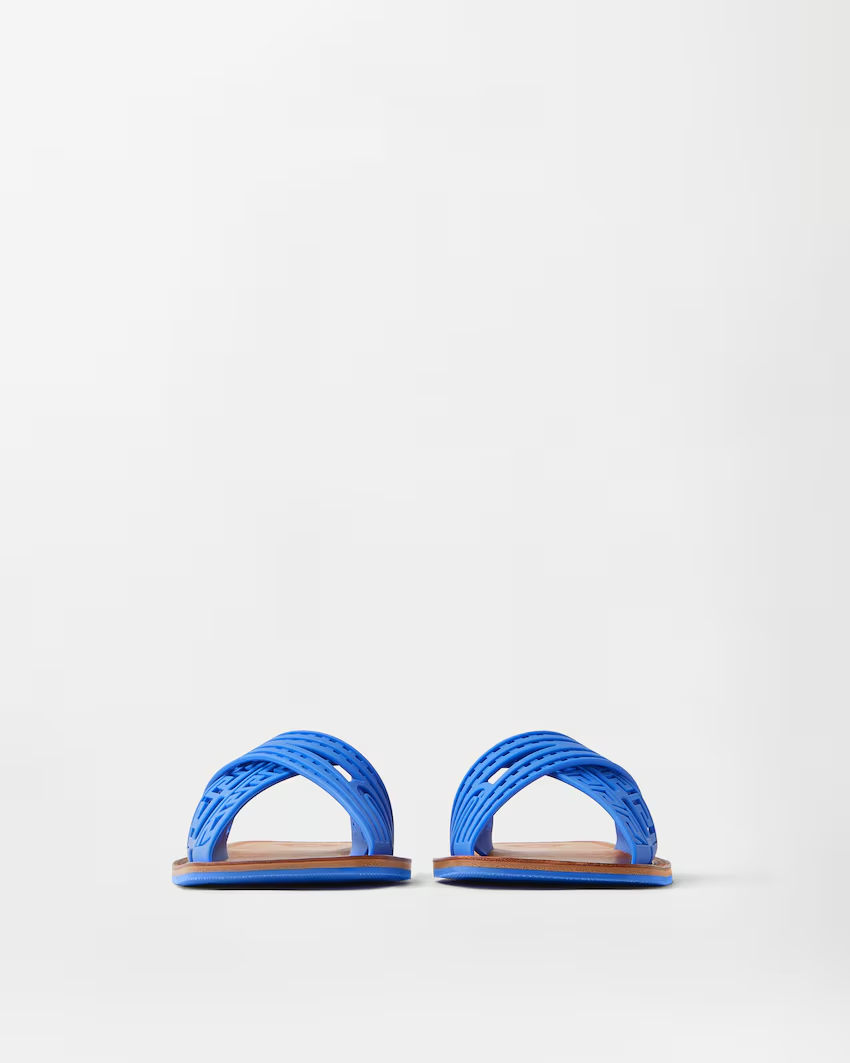  Dép Versace Cancun Rubber Sandals 'Blue' 