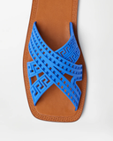  Dép Versace Cancun Rubber Sandals 'Blue' 