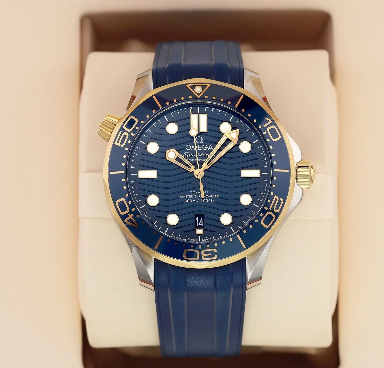  Đồng Hồ Omega Seamaster Automatic 'Demi Gold' 