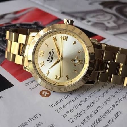  Đồng Hồ Vivienne Westwood Bloomsbury Gold Watch 'Gold' 