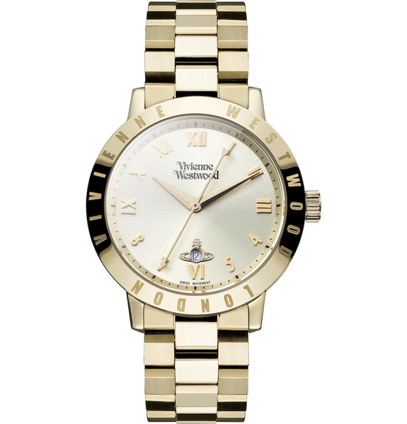 Đồng Hồ Vivienne Westwood Bloomsbury Gold Watch 'Gold' 