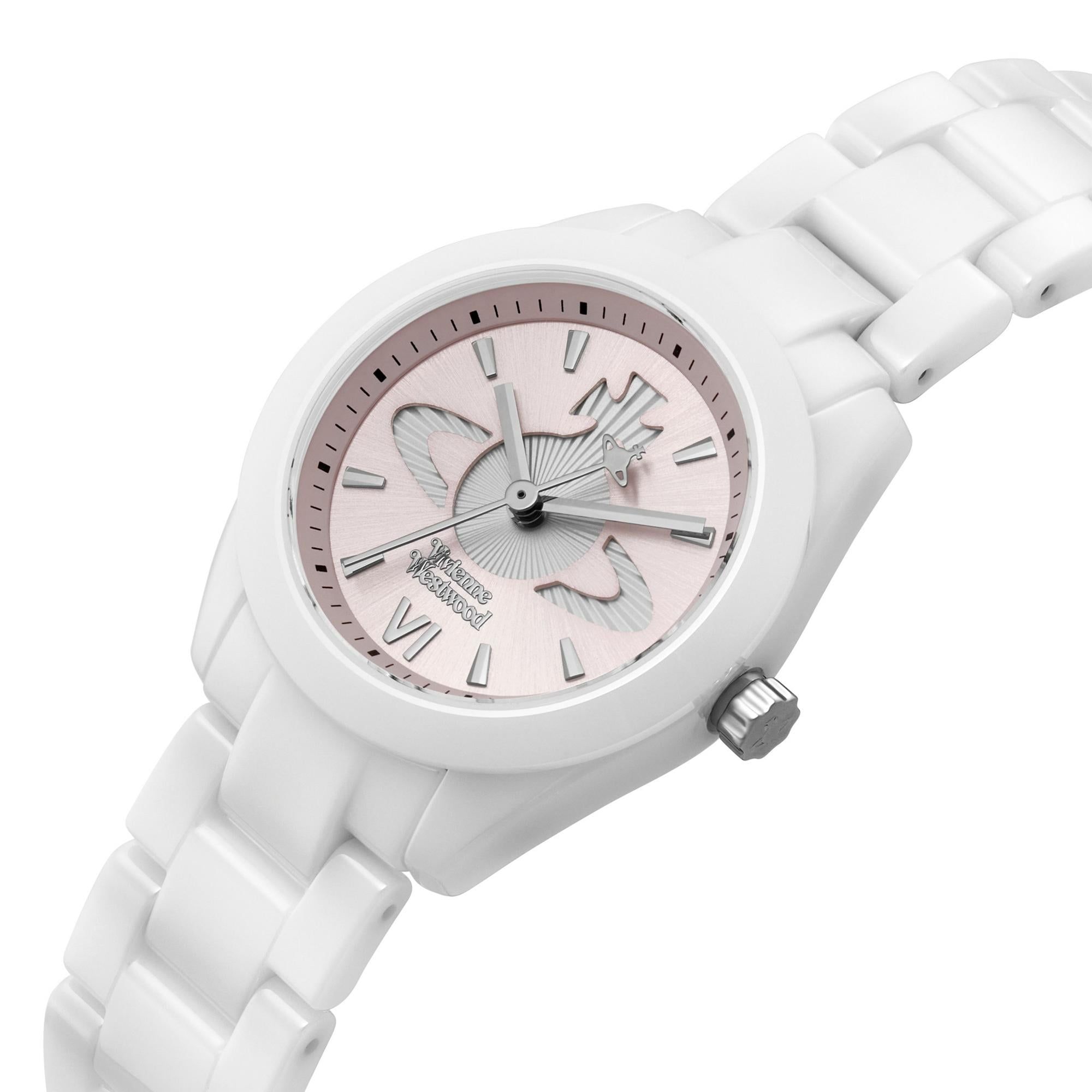  Đồng Hồ Vivienne Westwood Fenchurch Ceramica 'White' 