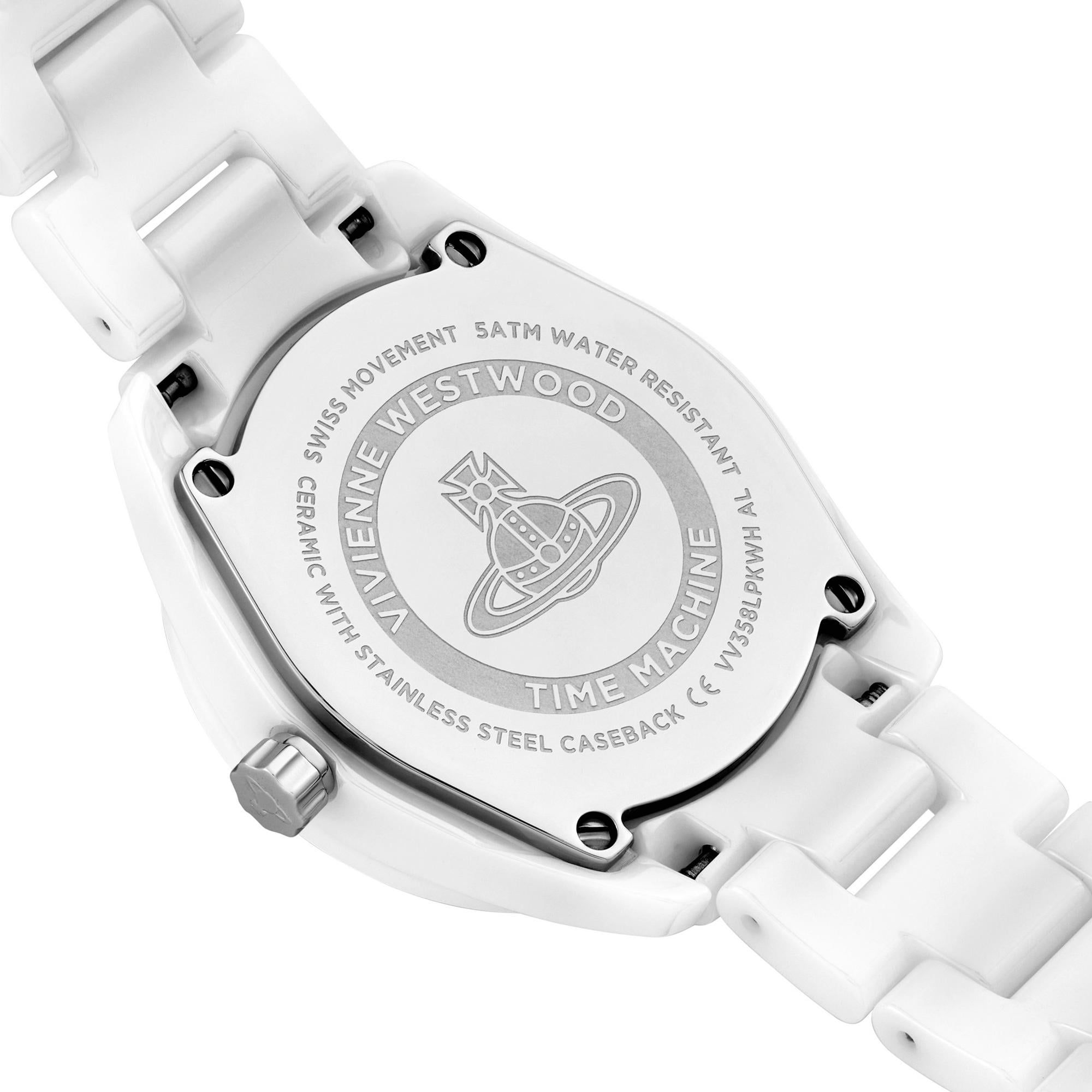  Đồng Hồ Vivienne Westwood Fenchurch Ceramica 'White' 