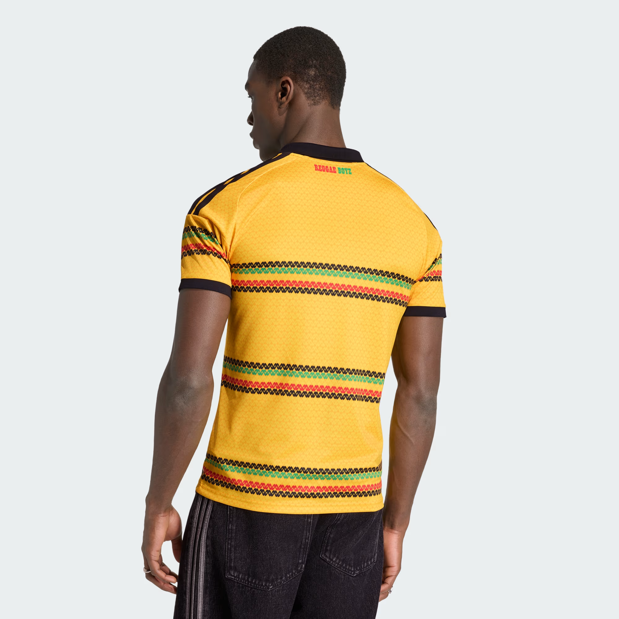  Áo Adidas Jamaica 26 x Bob Marley Home Jersey 'Bold Gold' 