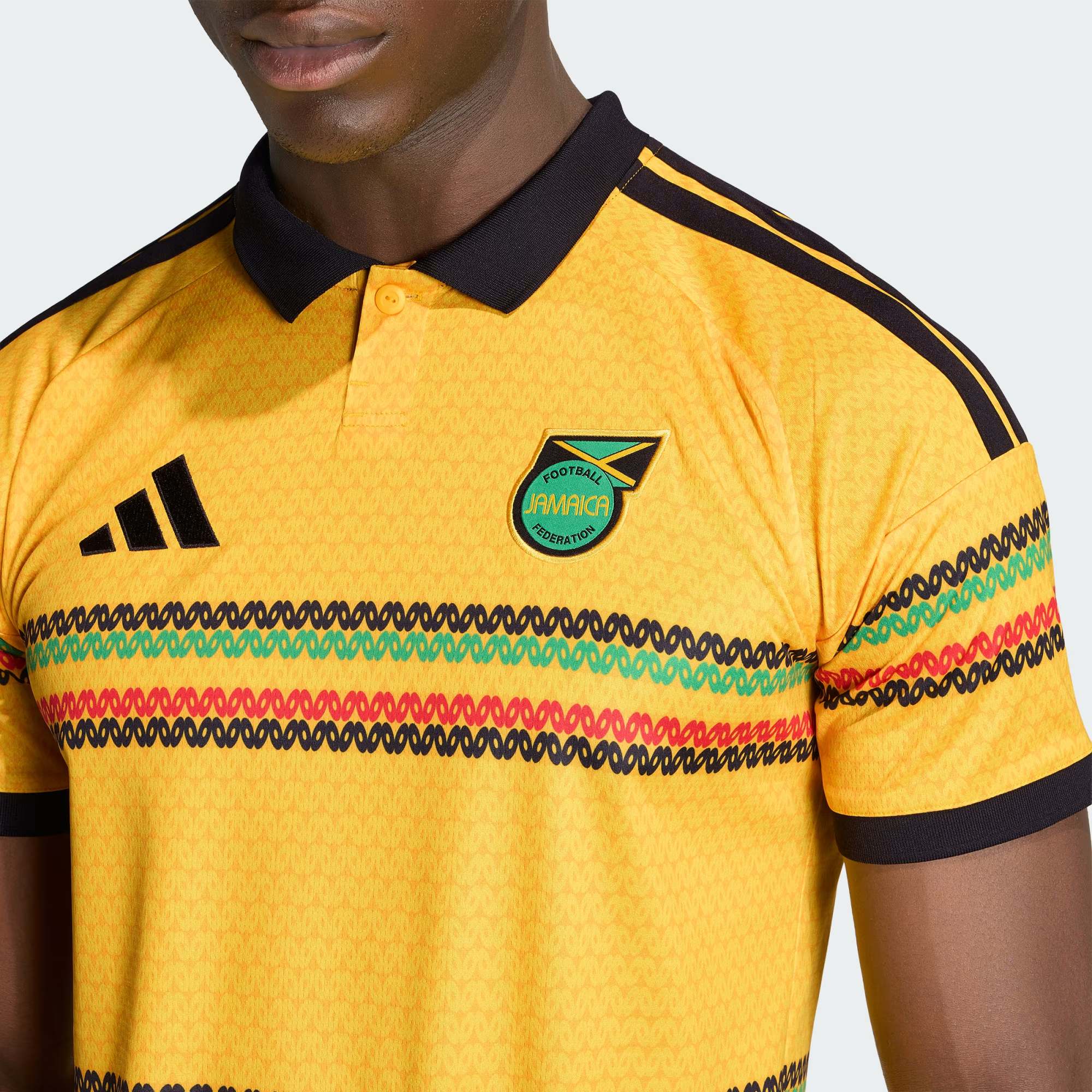  Áo Adidas Jamaica 26 x Bob Marley Home Jersey 'Bold Gold' 