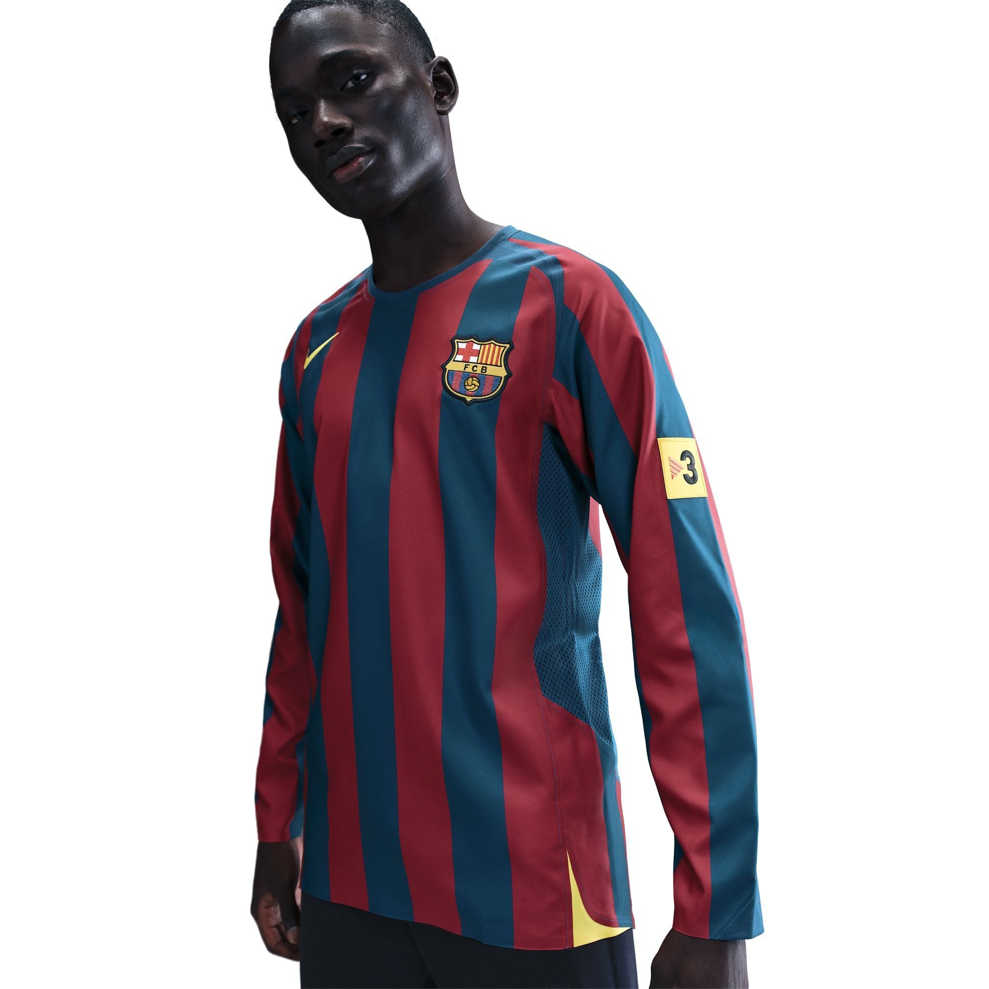  Áo Nike Barcelona 2005/2006 Home Long Sleeve Jersey 