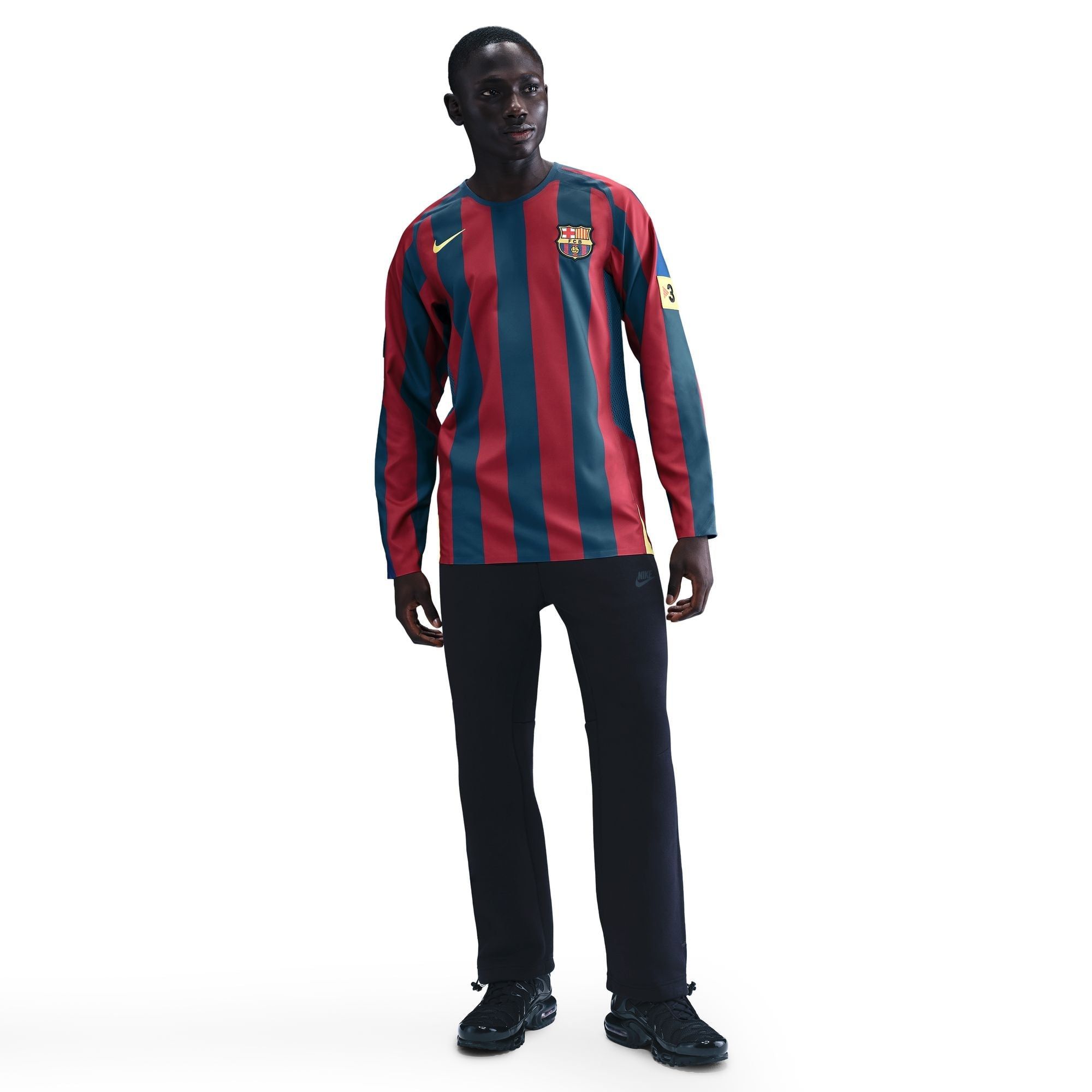  Áo Nike Barcelona 2005/2006 Home Long Sleeve Jersey 