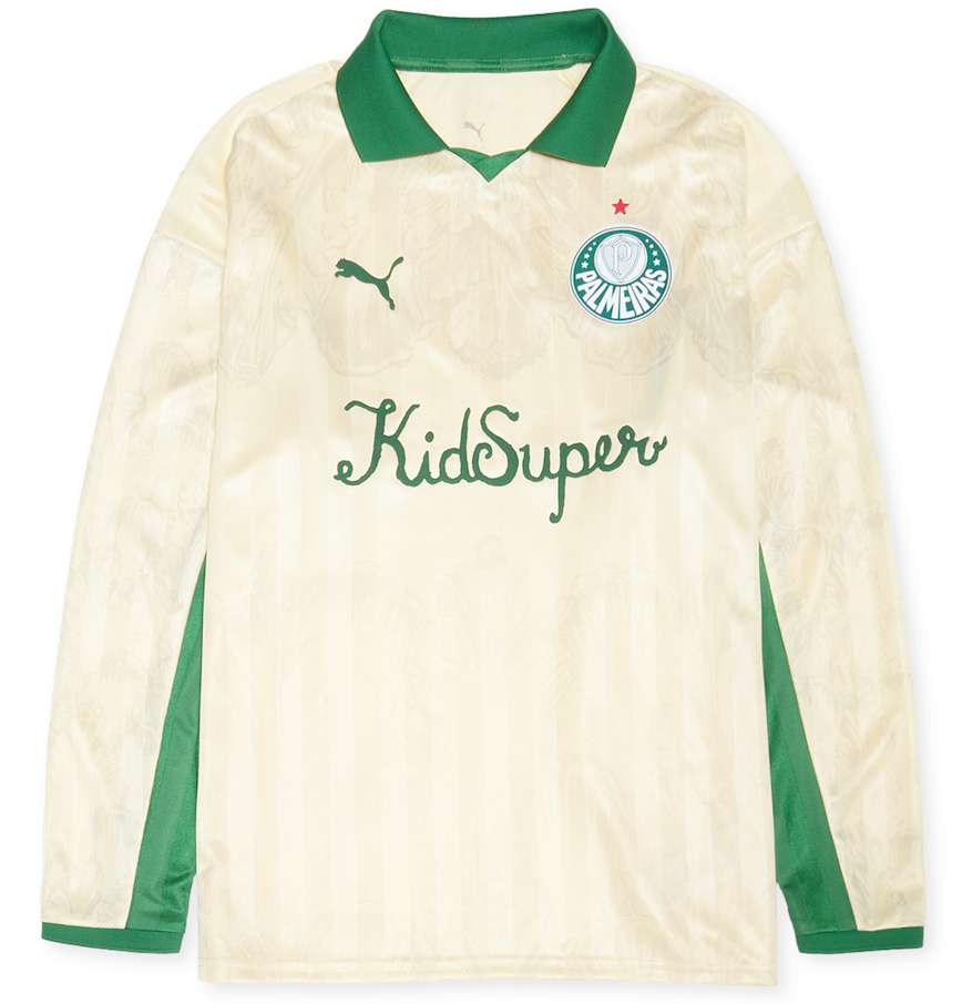 Áo Puma Palmeiras x KidSuper LS Retro 'Alpine Snow Vine' 