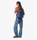  Balo MCM Stark Side Studs Backpack 'Blue Visetos' 