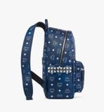  Balo MCM Stark Side Studs Backpack 'Blue Visetos' 