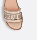  Dép Nữ Dior Dioriviera Dway Slide 'Natural Beige' 