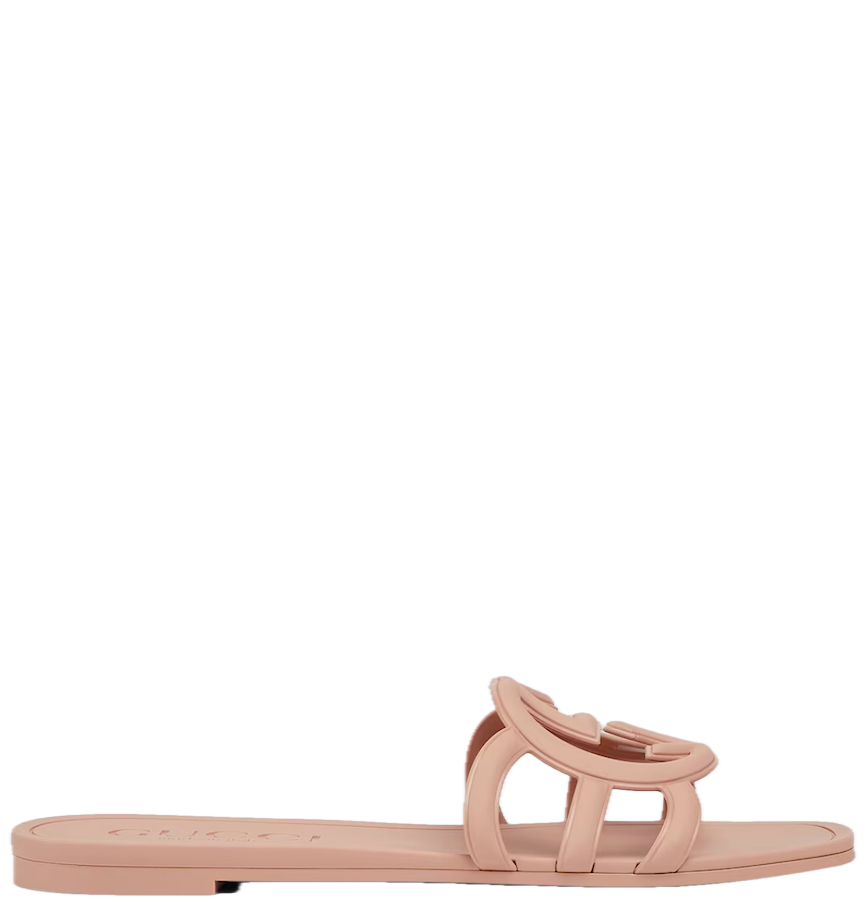 Dép Nữ ‎Gucci Interlocking G Slide Sandal 'Beige' 