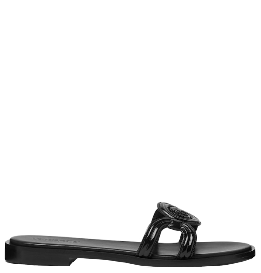  Dép Nữ Versace Medusa 95 Patent Sandals 'Black' 