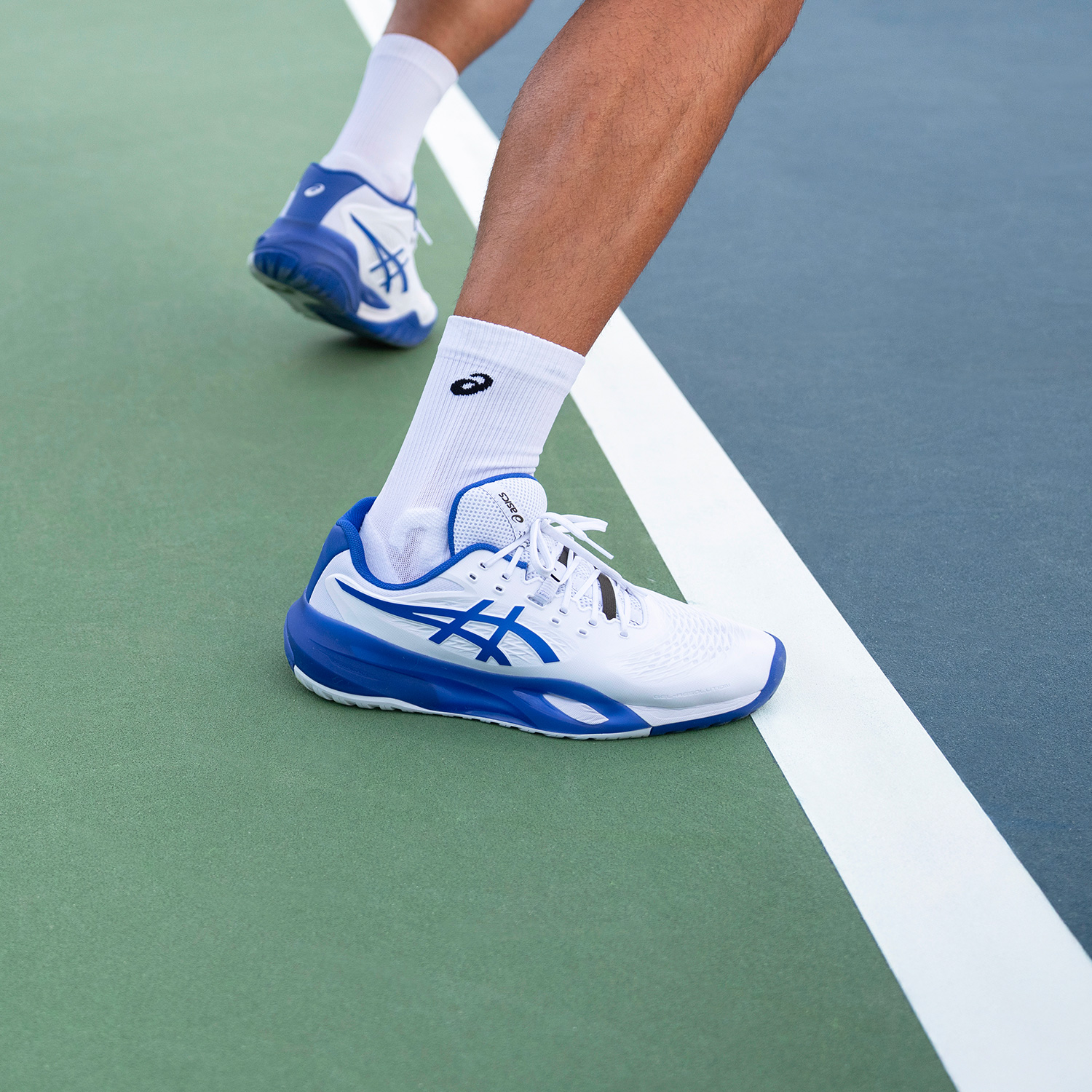  Giày Nam Asics Gel-Resolution X 'White Dark Cobalt' 