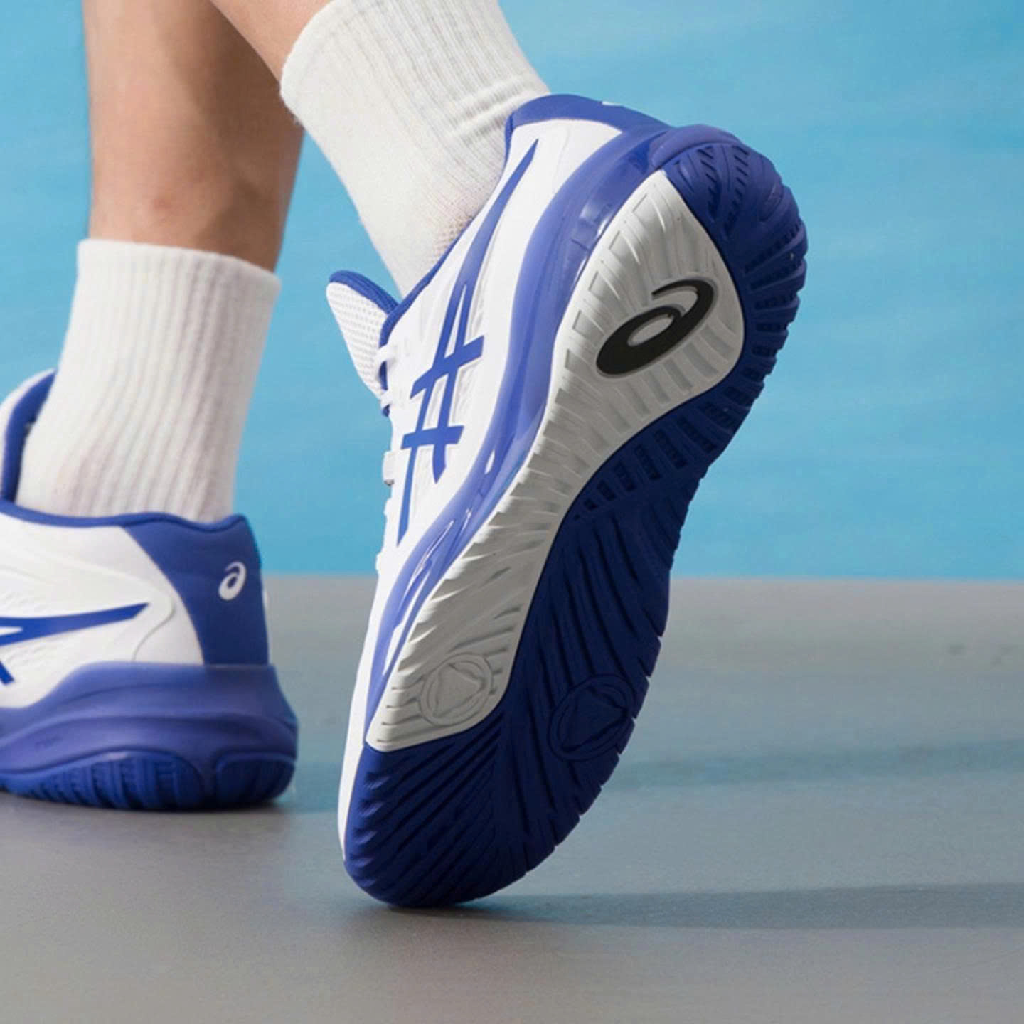 Giày Nam Asics Gel-Resolution X 'White Dark Cobalt' 
