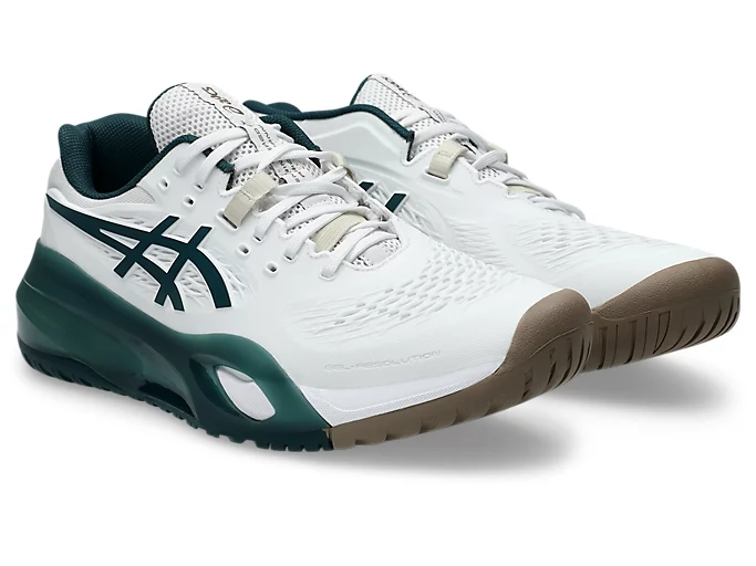  Giày Nam Asics Gel-Resolution X 'White Saxon Green' 